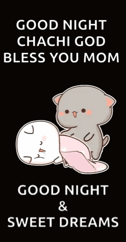 Cat Holding Sleeping Cat Good Night GIF
