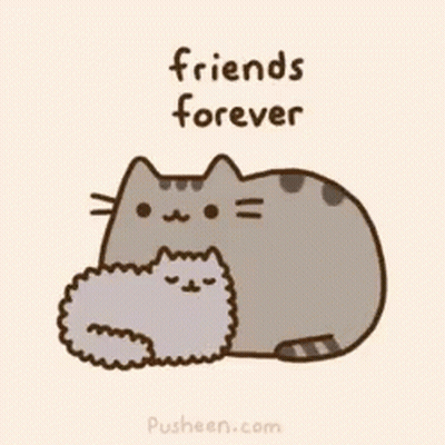 Cat Hugging Another Cat Friends Forever GIF