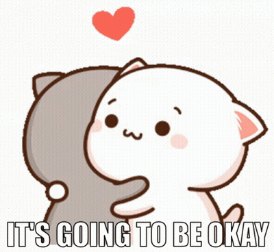 Cat Hugging Another Cat It's Going To Be Okay GIF