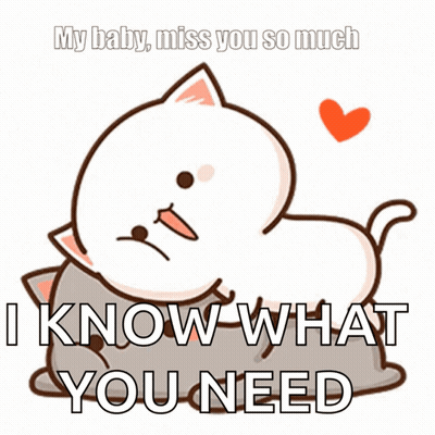 Cat Hugging Another Cat With My Baby Miss You So Much I Know What You Need GIF