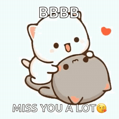 Cat Hugging Another Miss You A Lot GIF