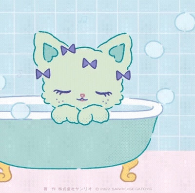 Cat In Bathtub 2022 GIF
