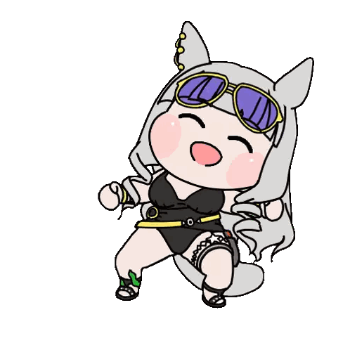 Cat In Bikini Wearing Sunglasses Sticker