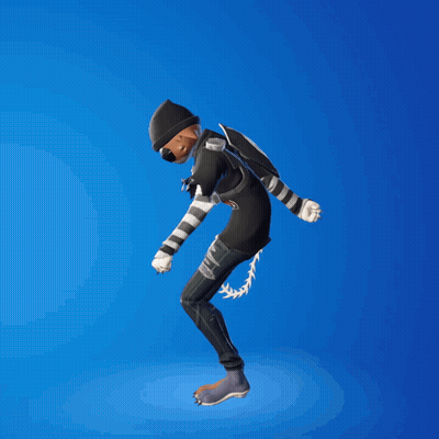 Cat In Black Skull Shirt Standing On One Leg GIF