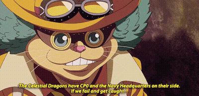 Cat In Hat And Goggles Saying The Celestial Dragons Have CPU And The Navy Headquarters On Their Side GIF