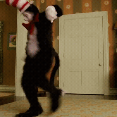Cat In Hat Says I'm Sorry GIF