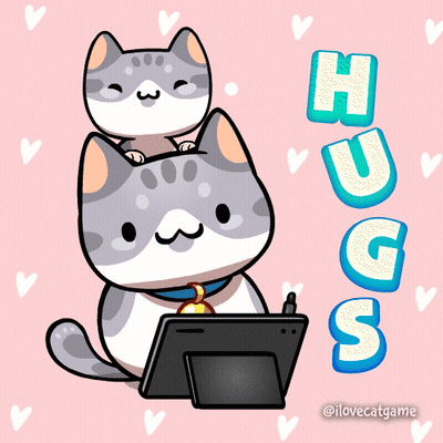 Cat In Heart Saying You Found A Way Into My Heart GIF