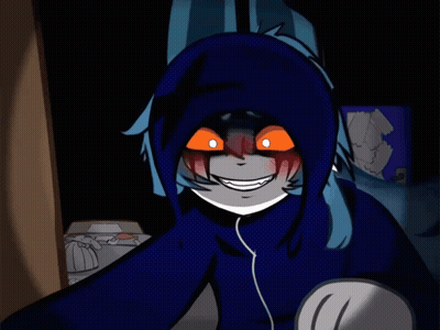 Cat In Hoodie And Headphones GIF