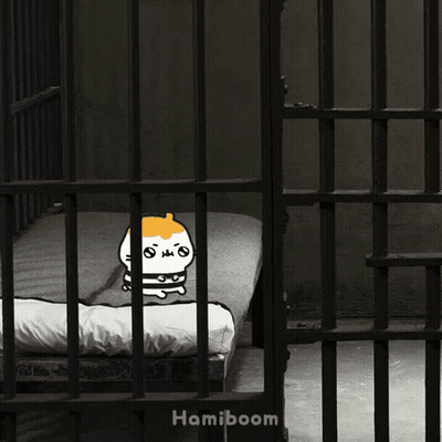 Cat In Jail Cell Hamiboom GIF