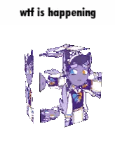 Cat In Maid Outfit Wtf Is Happening Sticker