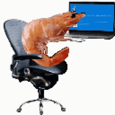 Cat In Office Chair With Blue Screen Laptop GIF