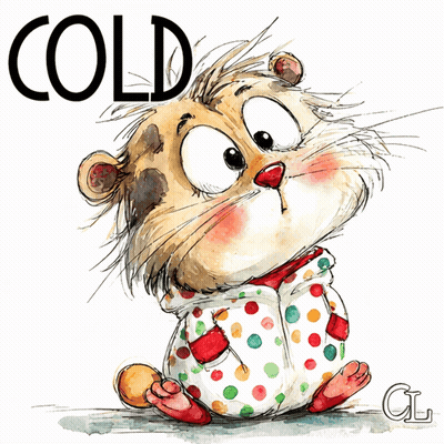 Cat In Pajamas Saying Cold GIF