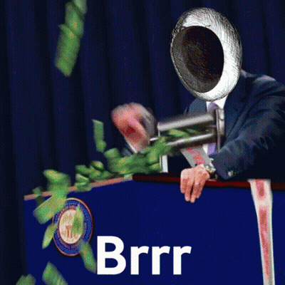 Cat In Suit Holding Gun Saying Brrr GIF