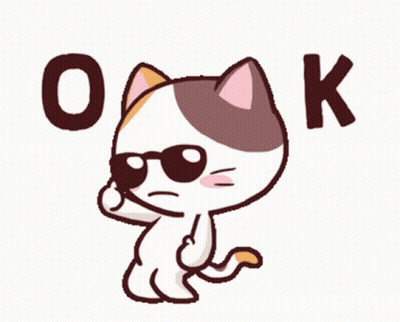 Cat In Sunglasses Thumbs Up Saying OK GIF