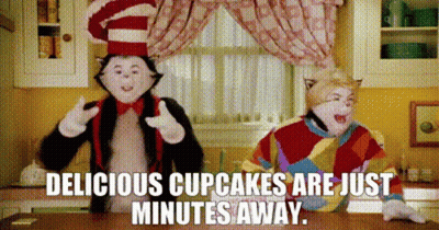 Cat In The Hat Dancing 'Delicious Cupcakes GIF