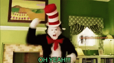 Cat In The Hat Dancing Saying Oh Yeah GIF