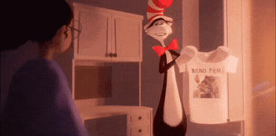 Cat In The Hat Holding Band Fam Shirt GIF