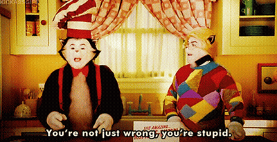 Cat In The Hat Reading Book And Magazine GIF