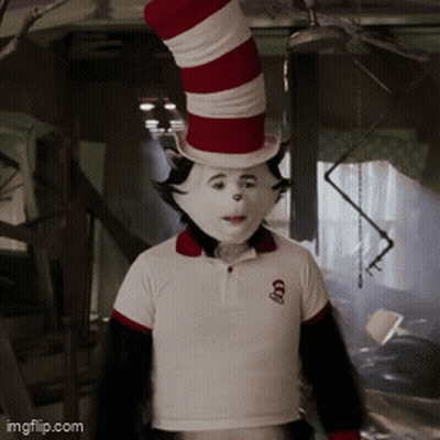 Cat In The Hat Red And White Hat GIF