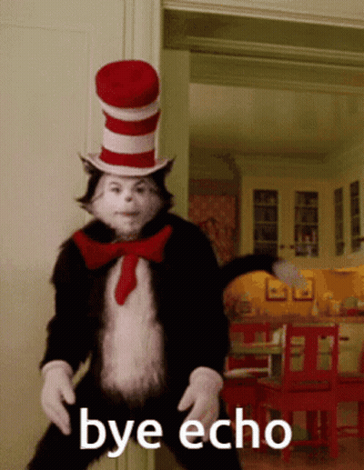 Cat In The Hat Says Bye Echo GIF