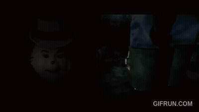 Cat In The Hat Screaming In Dark Room GIF