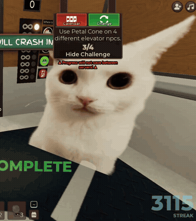 Cat In Video Game With Number 3115 GIF