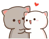 Cat Kissing Another Cat Sticker