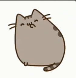 Cat Laughing On Pusheen Thanksgiving GIF
