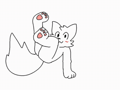 Cat Laying on Back With Paws Outstretched