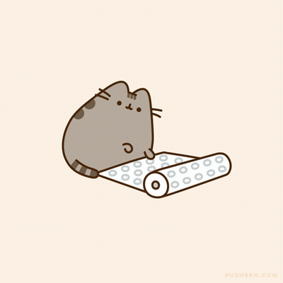 Cat Laying On Roll Of Paper Towels GIF