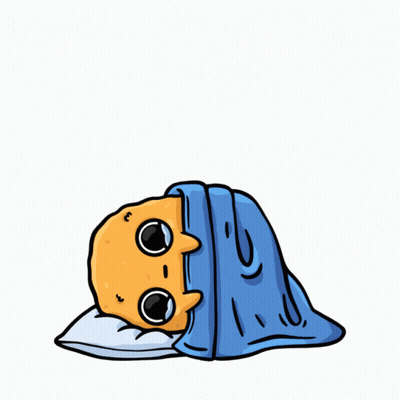 Cat Lying Under Blue Blanket Can T Sleep GIF