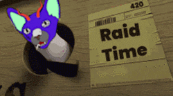 Cat On Penguin Raid Time GIF