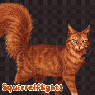 Cat Painting Saying Squirrelflight GIF