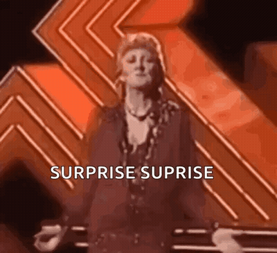 Cat Peeking From Blue Gift Box With Surprise GIF