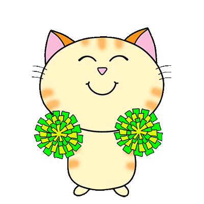 Cat Pom Poms สุ้สุ้ GIF