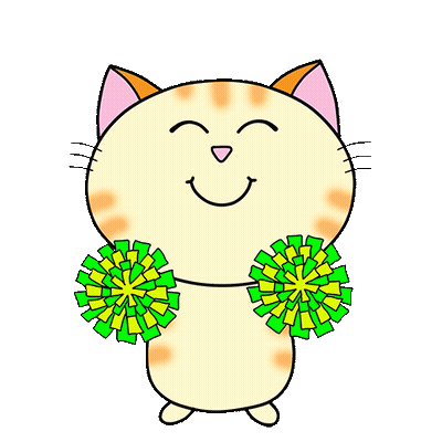 Cat Pom Poms GIF
