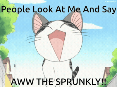 Cat Saying Aww The Sprunkly GIF