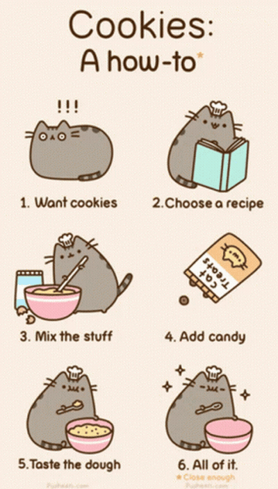Cat Saying Cookies A How-To GIF