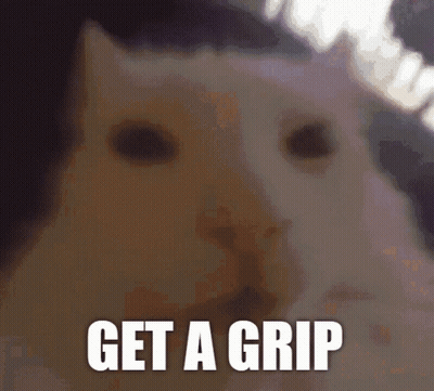 Cat Saying Get A Grip GIF