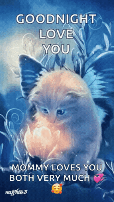 Cat Saying Goodnight Love You Mommy GIF