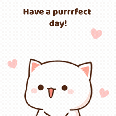 Cat Saying Have A Purrfect Day GIF