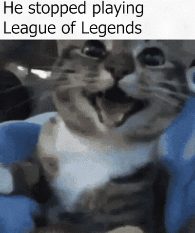 Cat Saying He Stopped Playing League Of Legends GIF