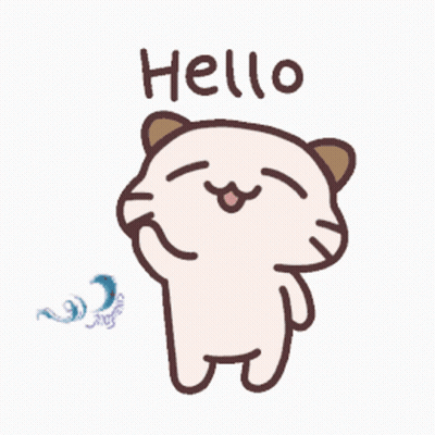 Cat Saying Hello GIF