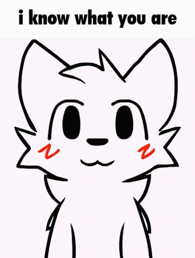 Cat Saying I Know What You Are GIF