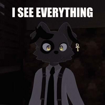 Cat Saying I See Everything GIF