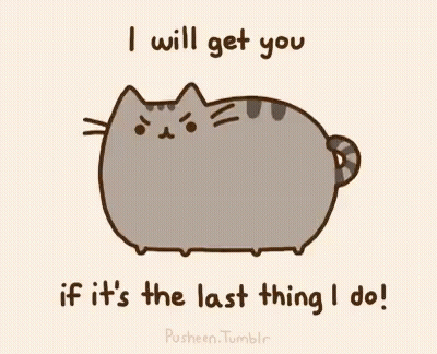 Cat Saying I Will Get You If It's The Last Thing I Do GIF