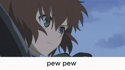 Cat Saying Pew Pew Pew In Red GIF