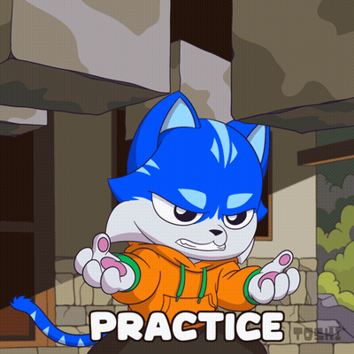 Cat Saying Practice GIF