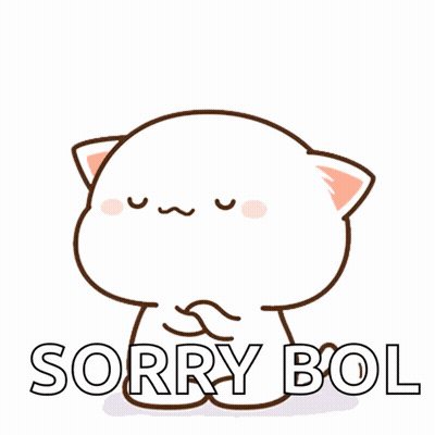 Cat Saying Sorry Bol With Eyes Closed GIF