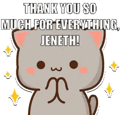 Cat Saying Thank You So Much Sticker
